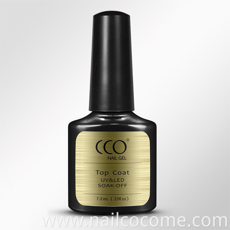 CCO Gel Top Coat No Light Gel Polish Soak With Easy Apply